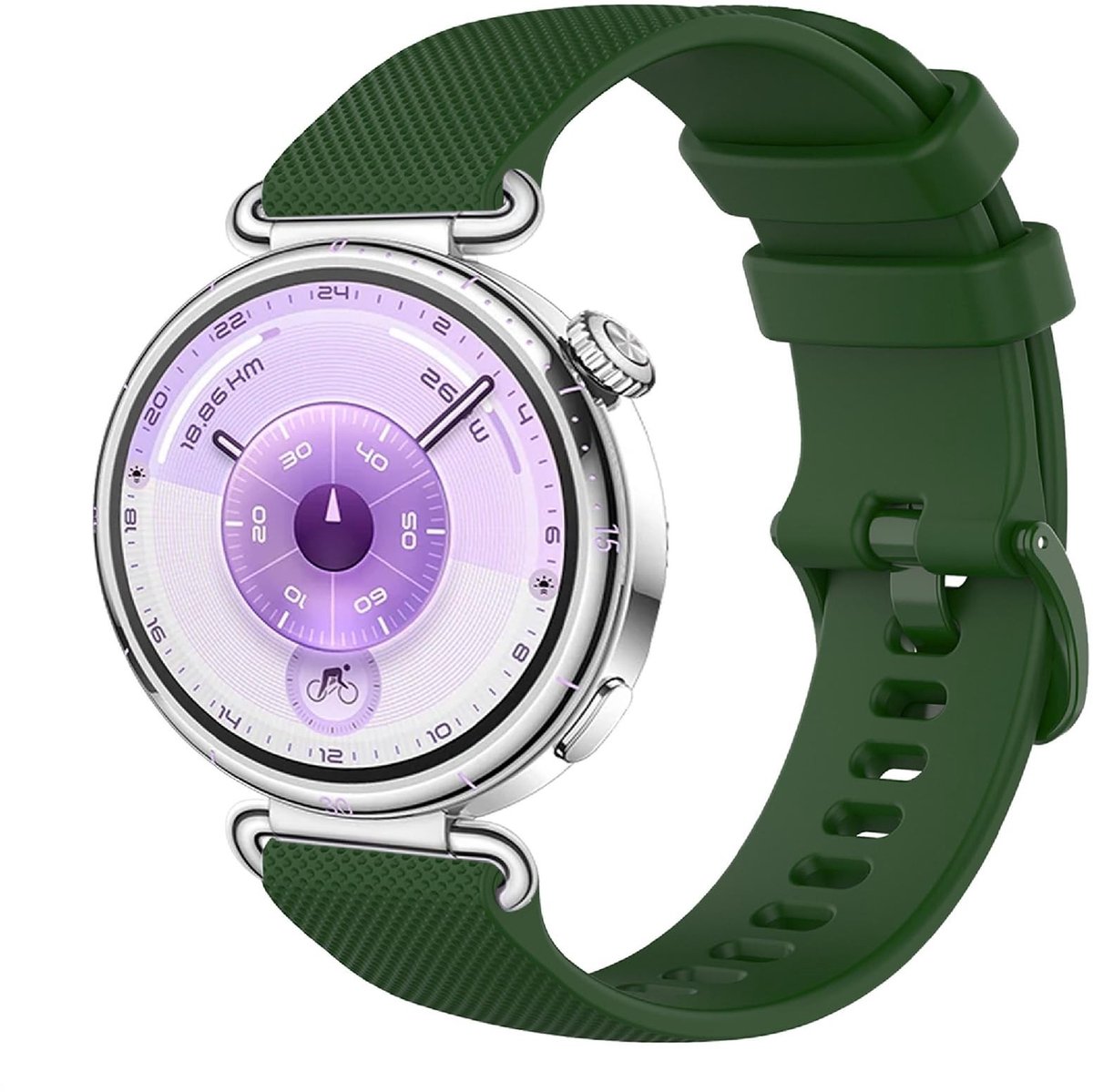 Cosensi - Siliconen Armband voor Smartwatch, Ademend en Slijtvast