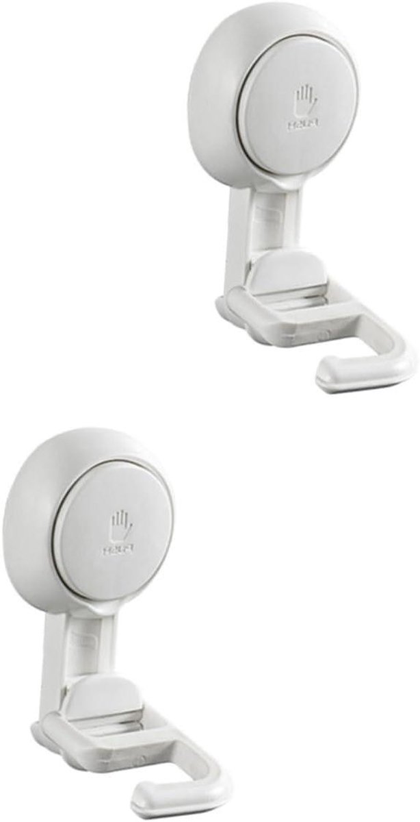 Dweilhouder Set - Bezem Organizer - Ruimte Besparen - Zonder Boren - 2 Stuks - Wit