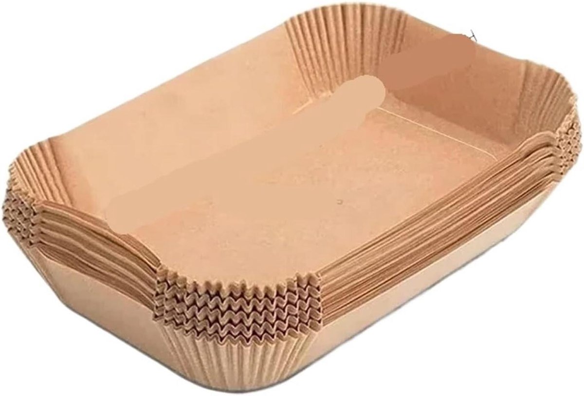 Airfryer Bakpapier - Wegwerp Liners - Koken en Bakken - Anti-aanbak Oppervlak - 300 Stuks - Bruin