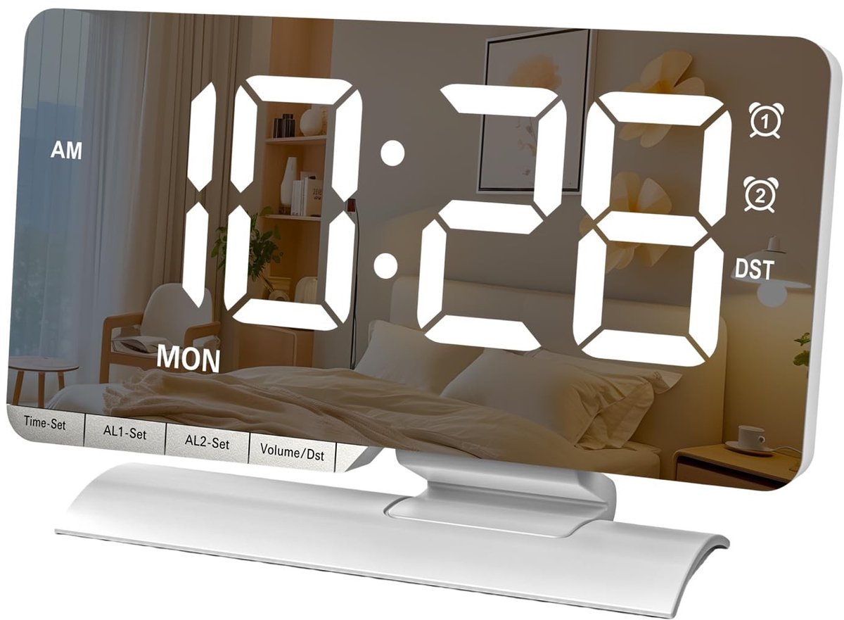 Dailygoods - Digitale Wekker met LED Display en Instelbare Alarmen