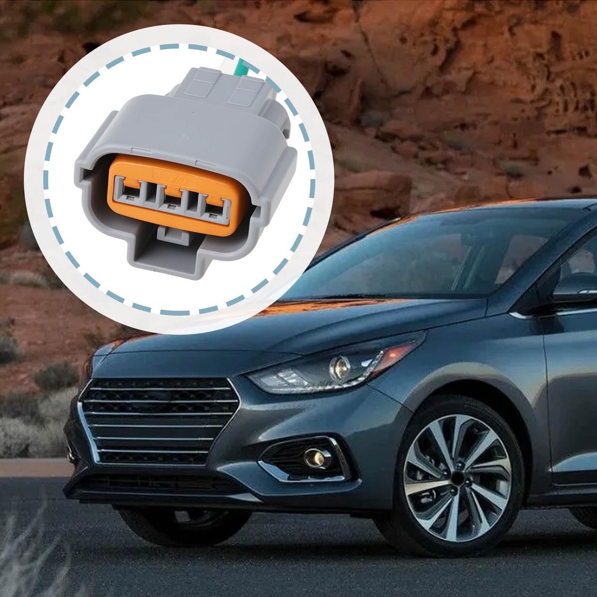 Dailygoods - 3Pin Richtingaanwijzer Connector Plug voor Hyundai Elantra 2019-2020