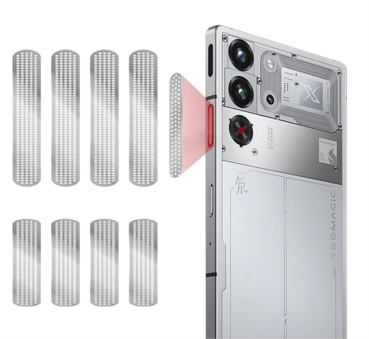 Dailygoods - Mesh Anti-Stof Sticker voor Smartphone Radiatoropeningen