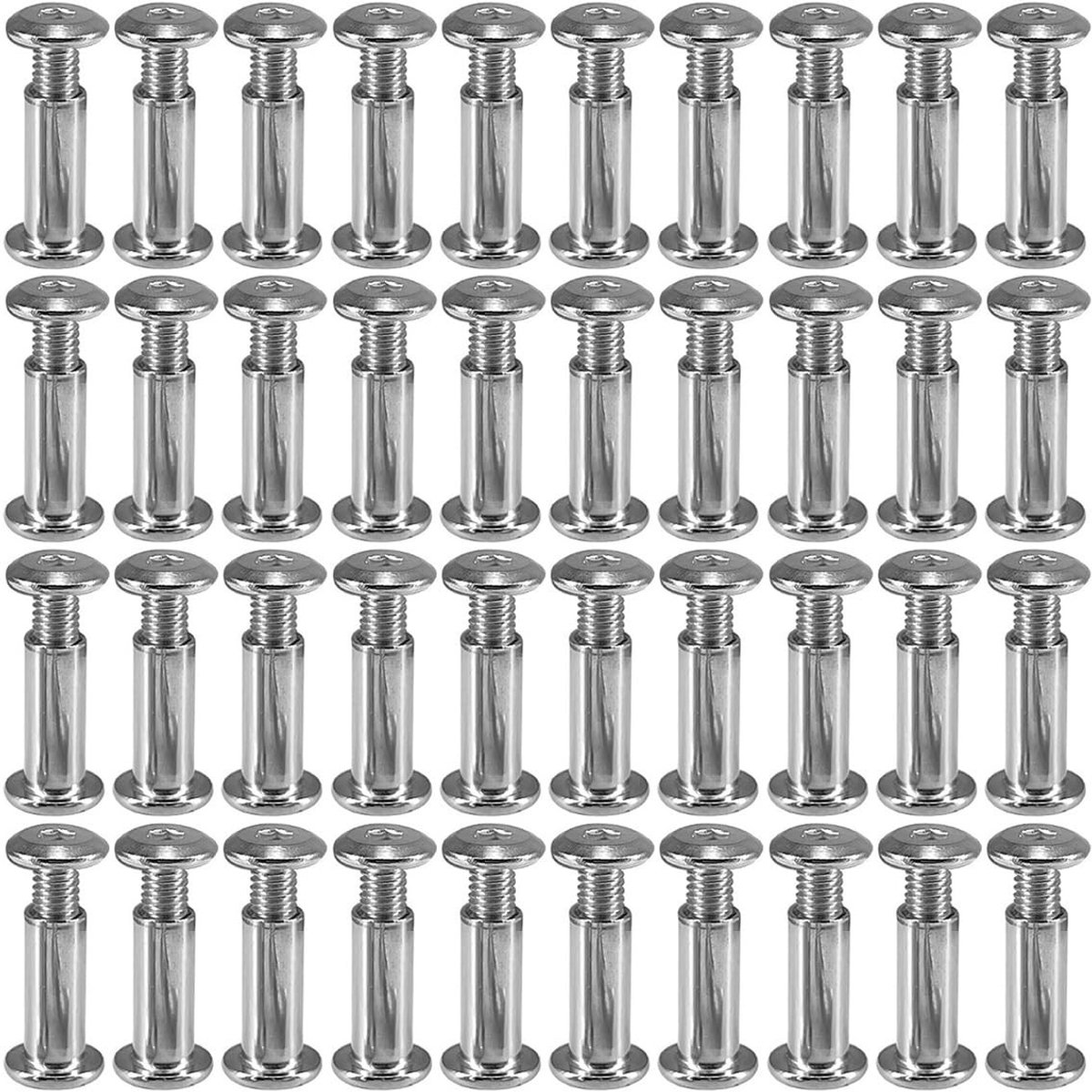 Dailygoods - Set van 40 Roestvrijstalen Verbindingsschroeven M5x20mm voor Meubelverbindingen