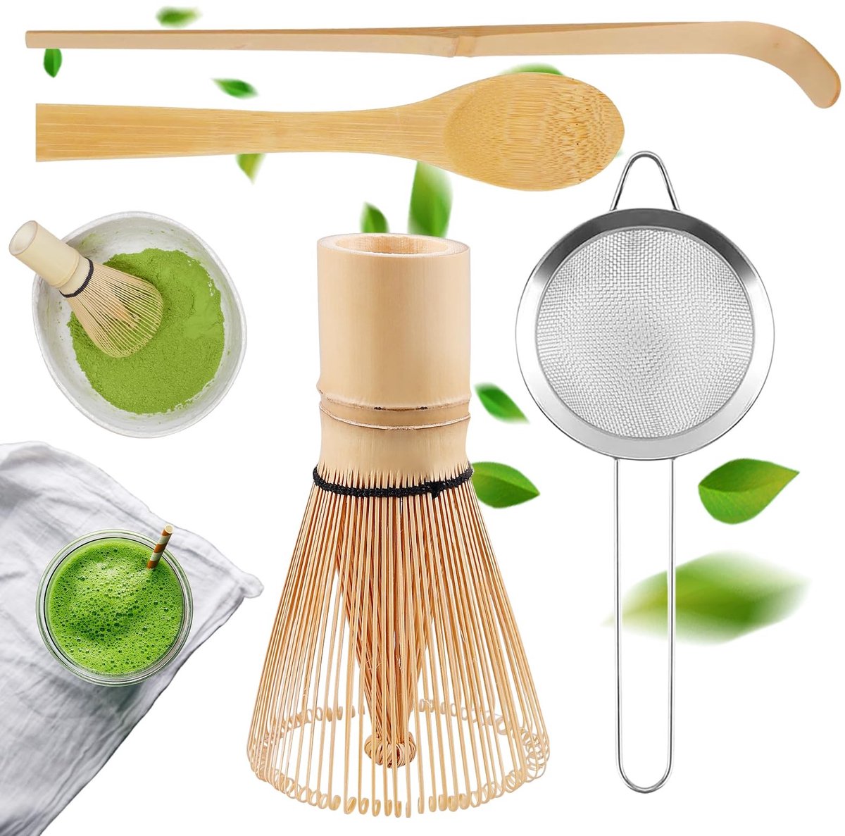 Dailygoods - 4-delige Matcha Garde Set voor de Perfecte Theeceremonie