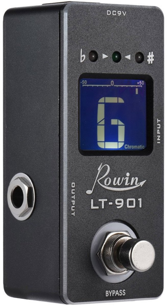 Dailygoods - Mini Chromatische Tuner Pedaal met LCD-display en True Bypass