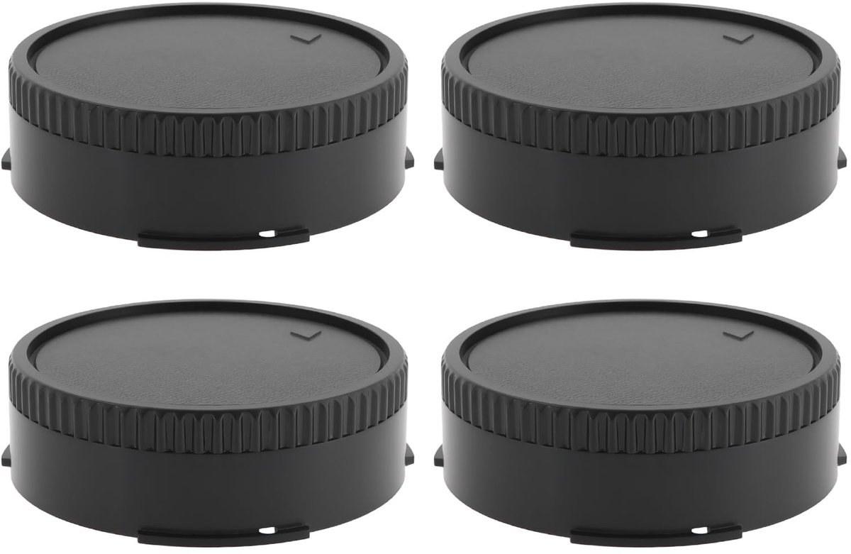 Dailygoods - 4 Stuks Camera Lens Achterkap Vervanging Compatibel met Canon FD