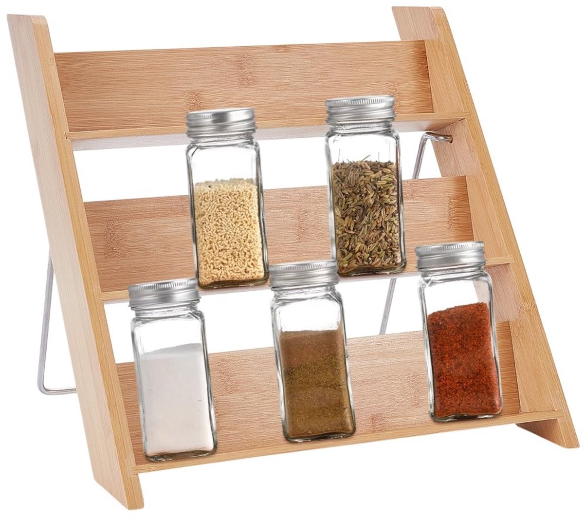 Dailygoods - Bamboe 3-Tier Specerijen Organizer met Gelaagde Planken