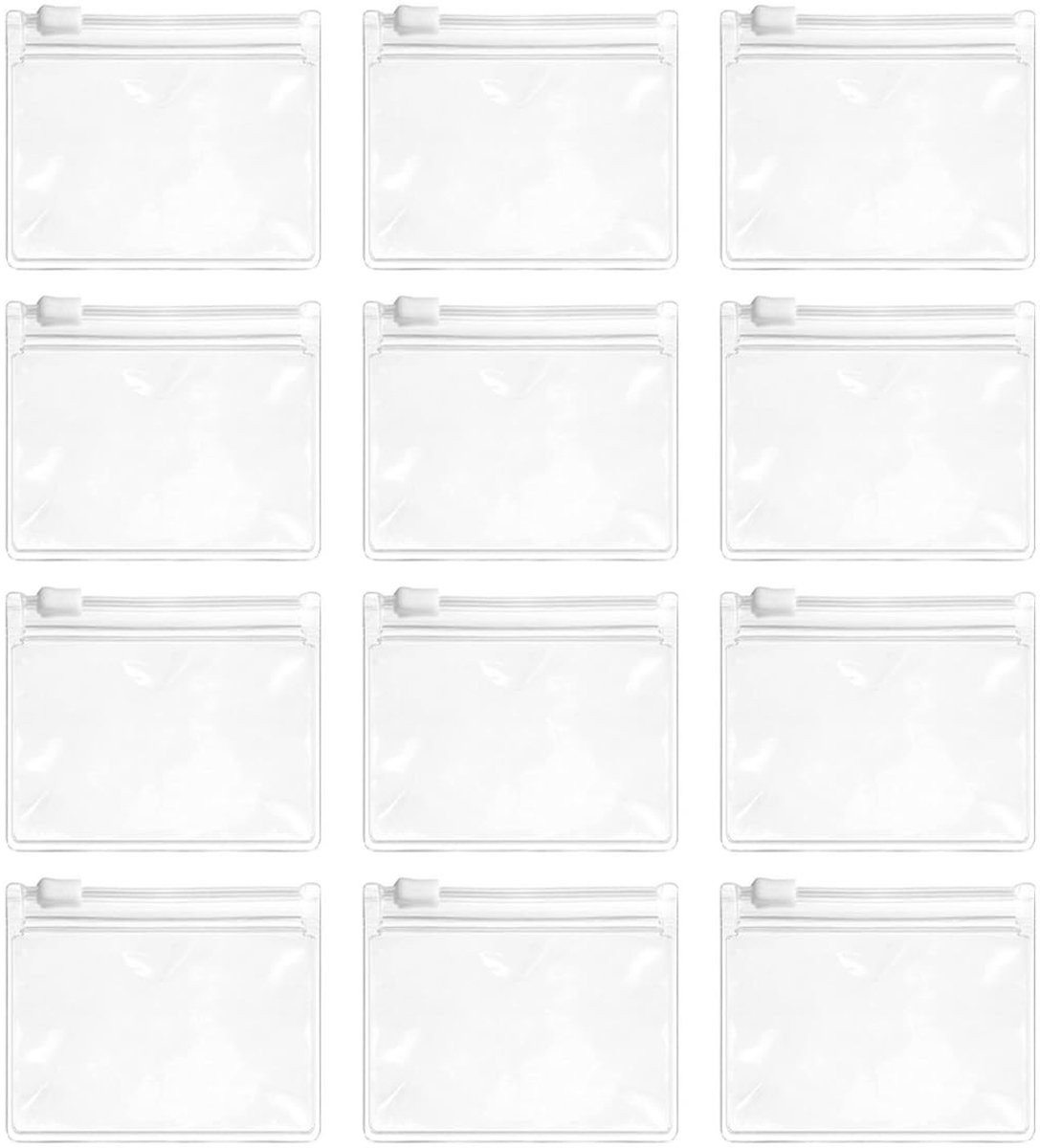 Dailygoods - 12 Stuks Herbruikbare Ziplock-zakjes voor Pillen en Voedsel