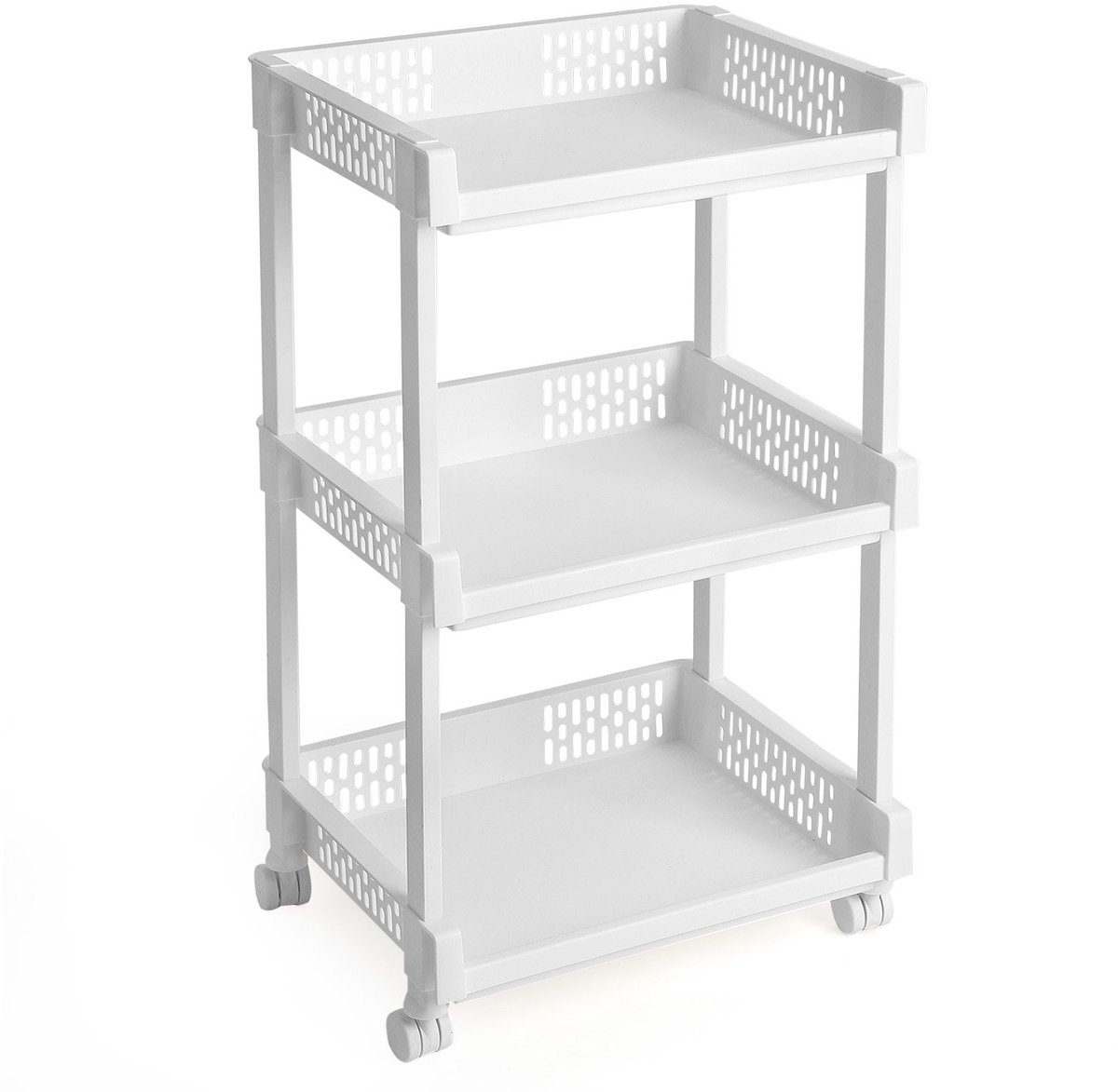 Dailygoods - Multifunctionele Trolley met Wieltjes voor Keuken en Kantoor