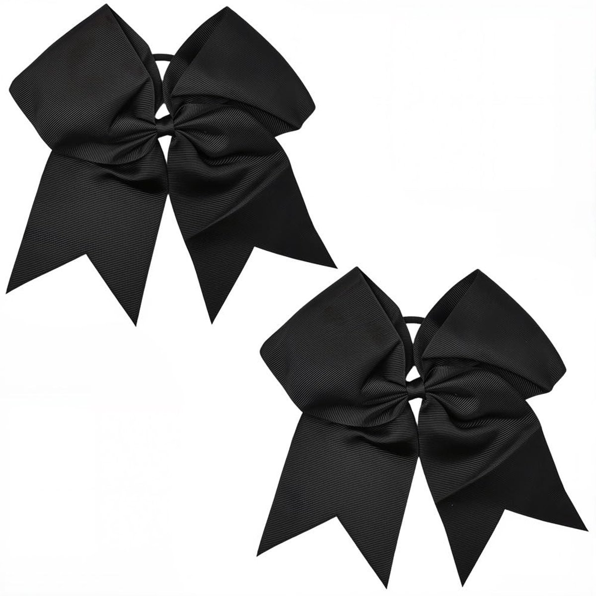 Dailygoods - Zwarte Scrunchies met Strik voor Vrouwen en Kinderen