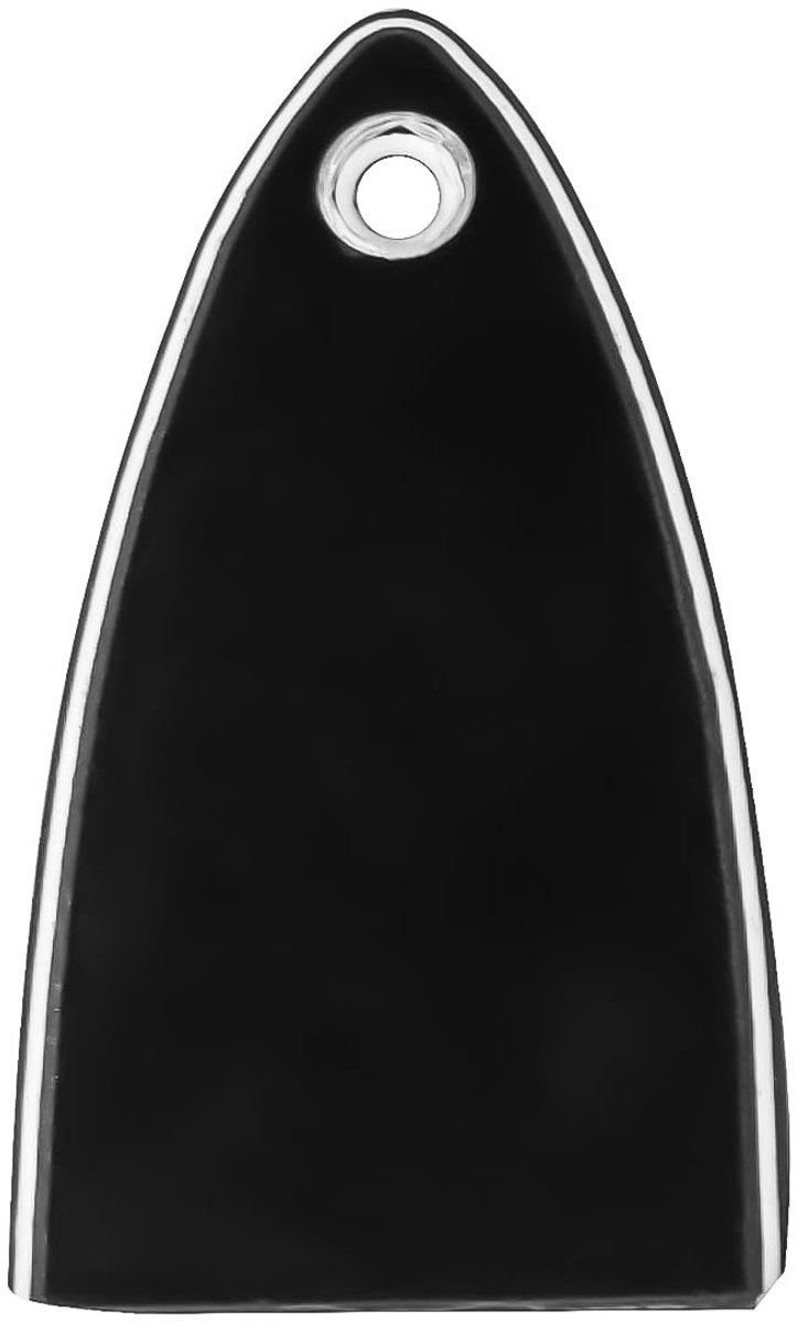 Dailygoods - 2 Stuks Zwarte Driehoekige Halspen Afdekkappen voor Gitaren