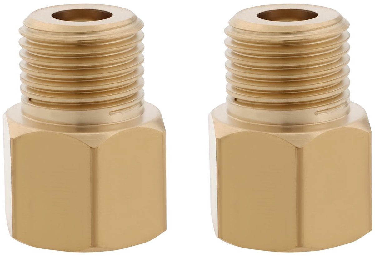 Dailygoods - Messing Reducer Adapter M10x1 naar 1/8" BSP