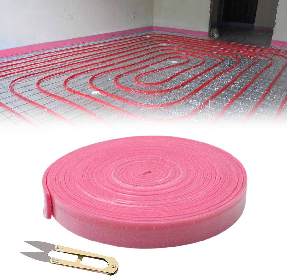 Dailygoods - Cosensi - Zelfklevende Randisolatiestrips voor Vloerverwarming en Egalisatiemassa