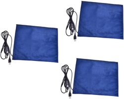 Verwarmingskussen Reptielen - Warmtemat Huisdier - Comfortabele Warmte - Instelbare Temperatuur - 25x15cm - Blauw