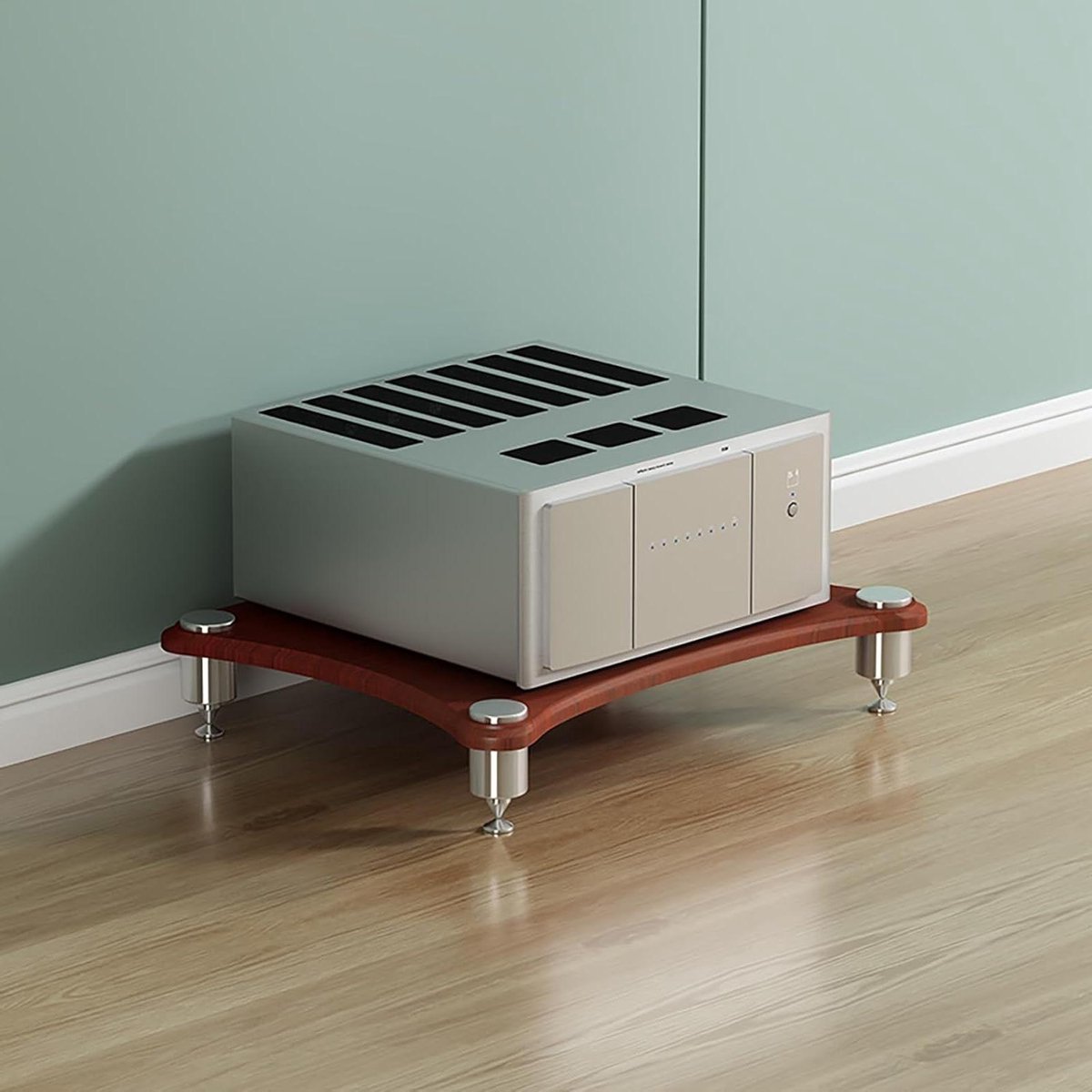 AV Media Stand - Audio Rack - Entertainment Nizing - Gelamineerd Ontwerp - 60x40cm - Rood