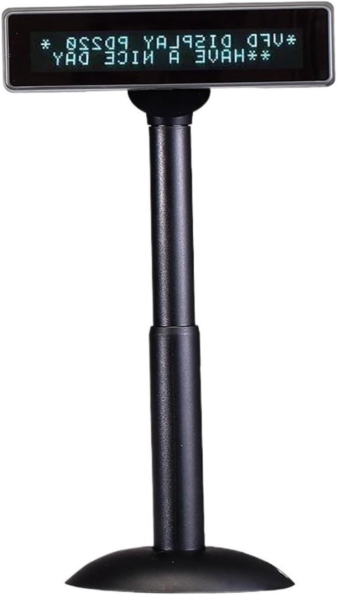Klantendisplay - POS scherm - Winkel Transacties - Verstelbare Hoogte - 7 Inch - Zwart