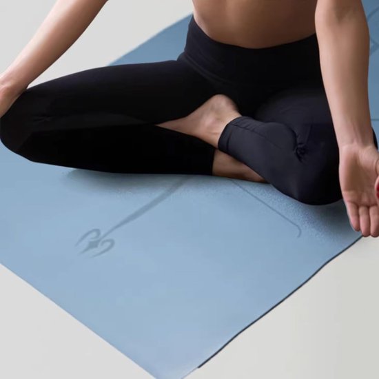 Yogamat - Pilatesmat Fitnessmat - Sport Training - Opvouwbaar Compact - 183 x 68 cm - Zwart van Yogamat — afbeelding 3