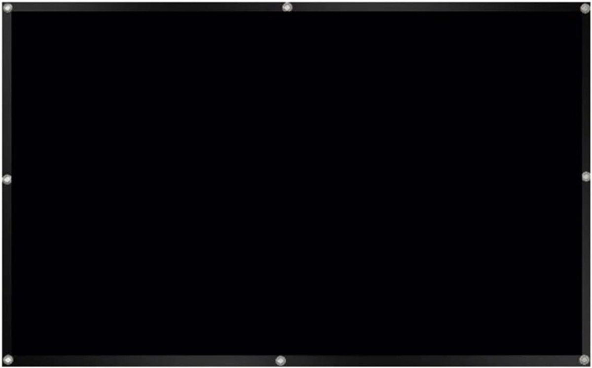 Projectiescherm - Draagbaar scherm - Films kijken - Mat reflecterend - 16:9 HD formaat - Wit
