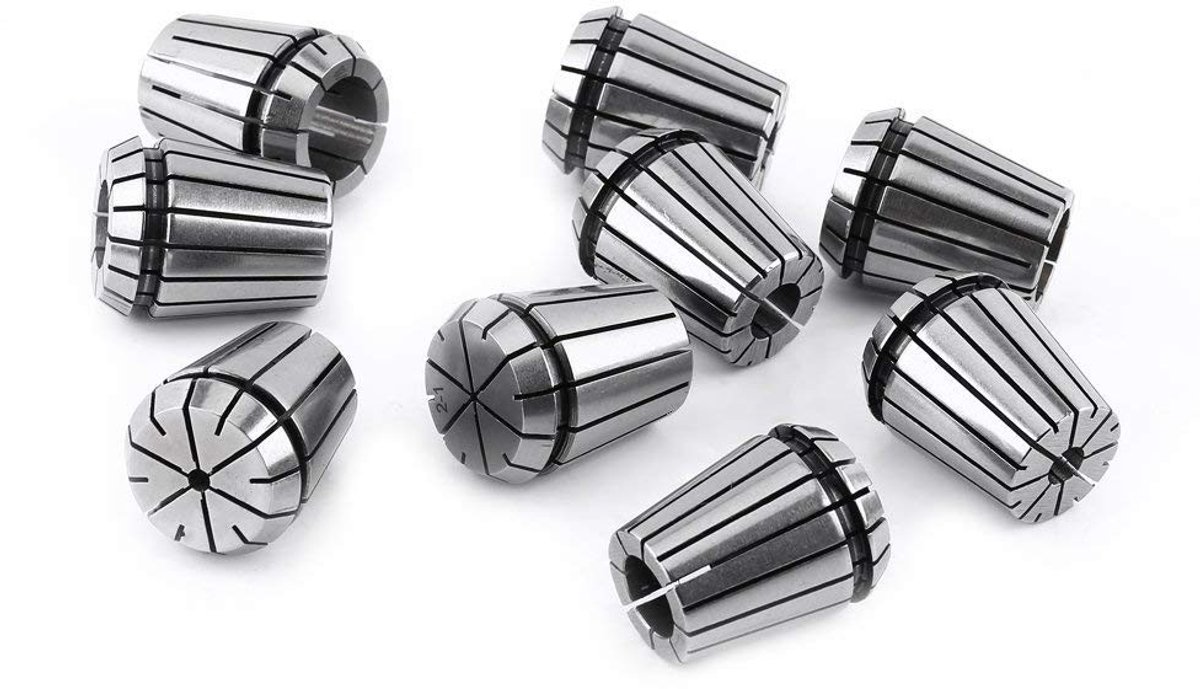 Dailygoods - Cosensi - Dailygoody - Router Collet Set - 9-delige Spring Collet Set - Voor CNC Frees- en Graveermachines - Precisie Gereedschap - Professioneel Gebruik - CNC