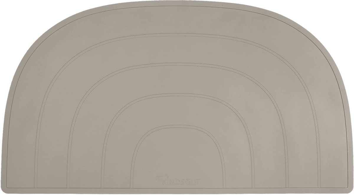 Dailygoods - Dailygoody - Placemat Kinderen - Antislip Onderlegger - Taupe - Kindvriendelijk Design - Vrij van BPA - Perfect voor Bijvoeding
