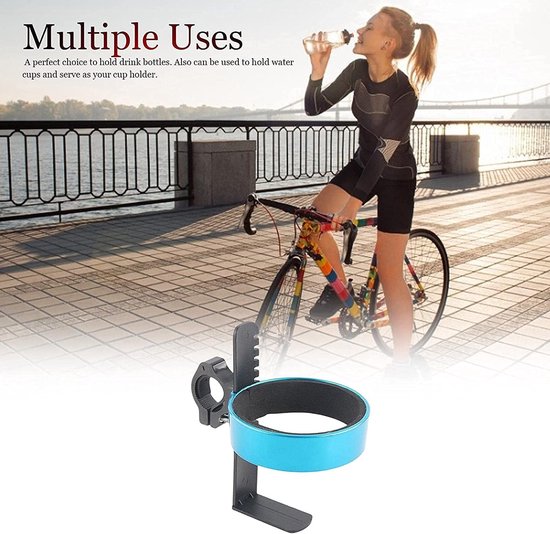 Fiets Bidonhouder - Fleskooi Beugel - Hydratatie Onderweg - Regendicht Duurzaam - Binnendiameter 76mm - Blauw — afbeelding 5