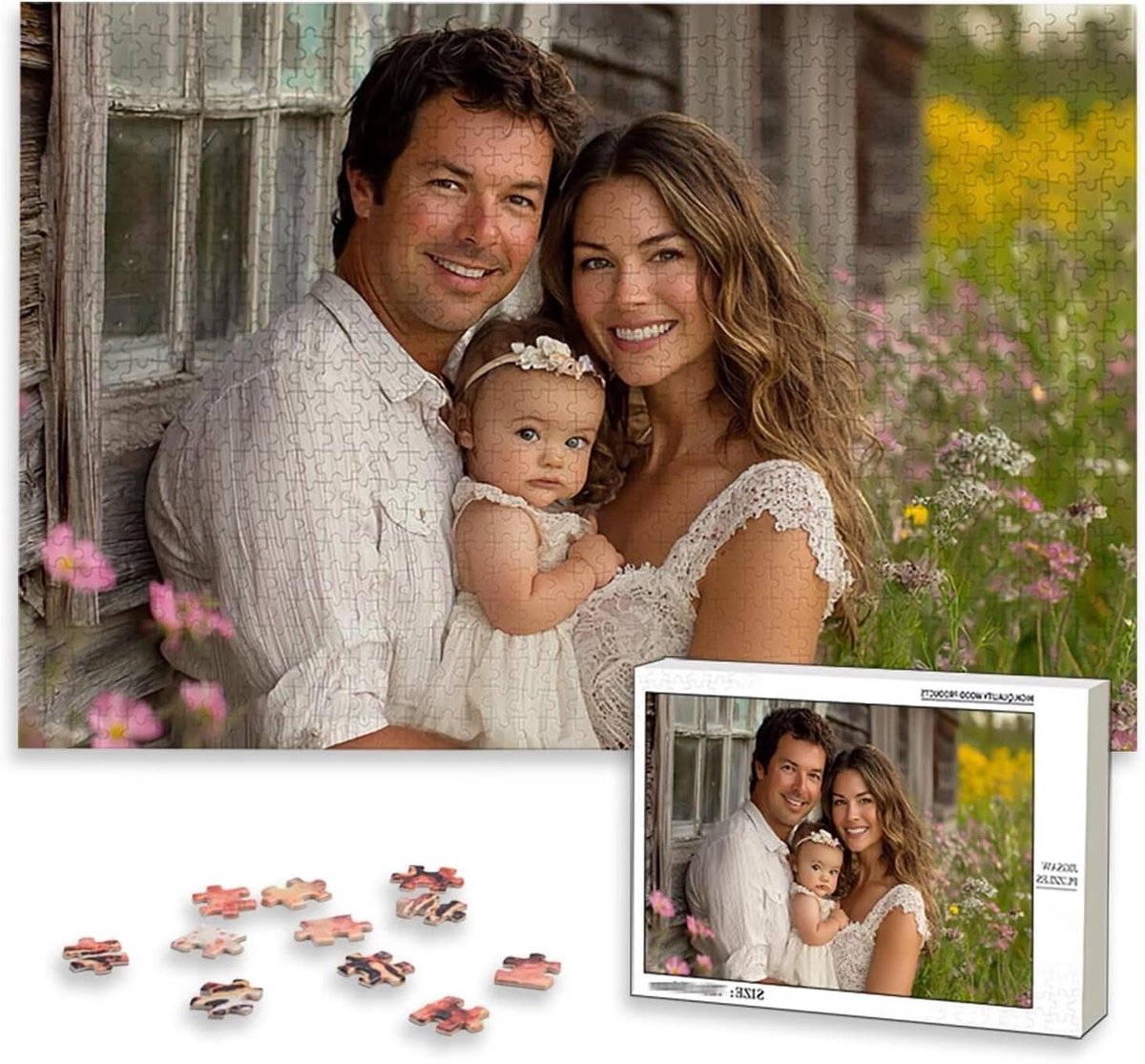 Gepersonaliseerd Fotopuzzel - Eigen Puzzel Maken - Gezinsactiviteit - Houten Kwaliteit - 3000 Stukjes - Multicolor