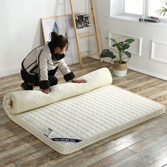 Japanse Vloermatras - Opvouwbaar Tatami - Comfortabel Slapen - Ademend Gebreid - 100x200cm - D — afbeelding 2