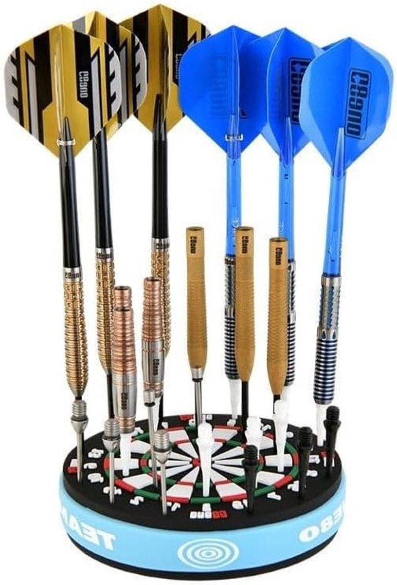 Dartpijl Houder - Dart Accessoire - Darts Display - Rubberen Standaard - 9 x 9 x 2 cm - Veelkleurig