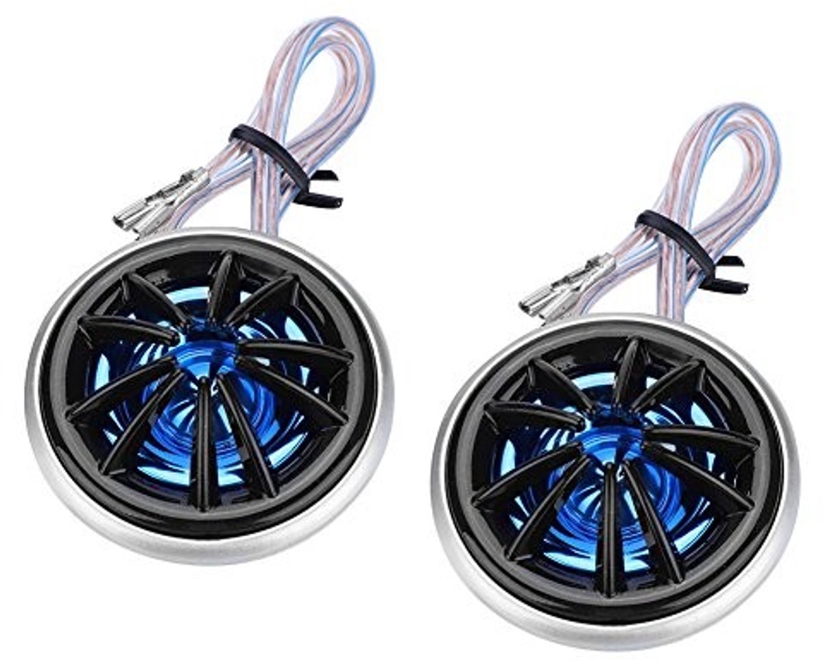 Dailygoods - Dailygoody - Universele Tweeter Luidspreker - Auto Stereo - Super Power Audio - Zwart + Blauw - 150 W - Ideaal voor Car-Audiosystemen - Compact en Kra