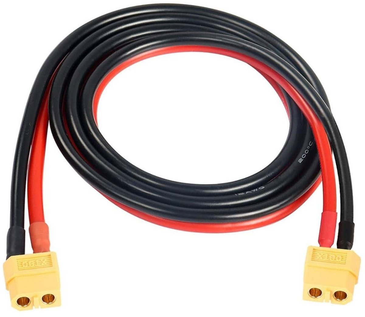 Dailygoods - Dailygoody - Verlengkabel - 12AWG - 0.5M - Geschikt voor RC Batterijen - Zonnepanelen - Duurzaam en flexibel - Geschikt voor zonne-energie toepassingen