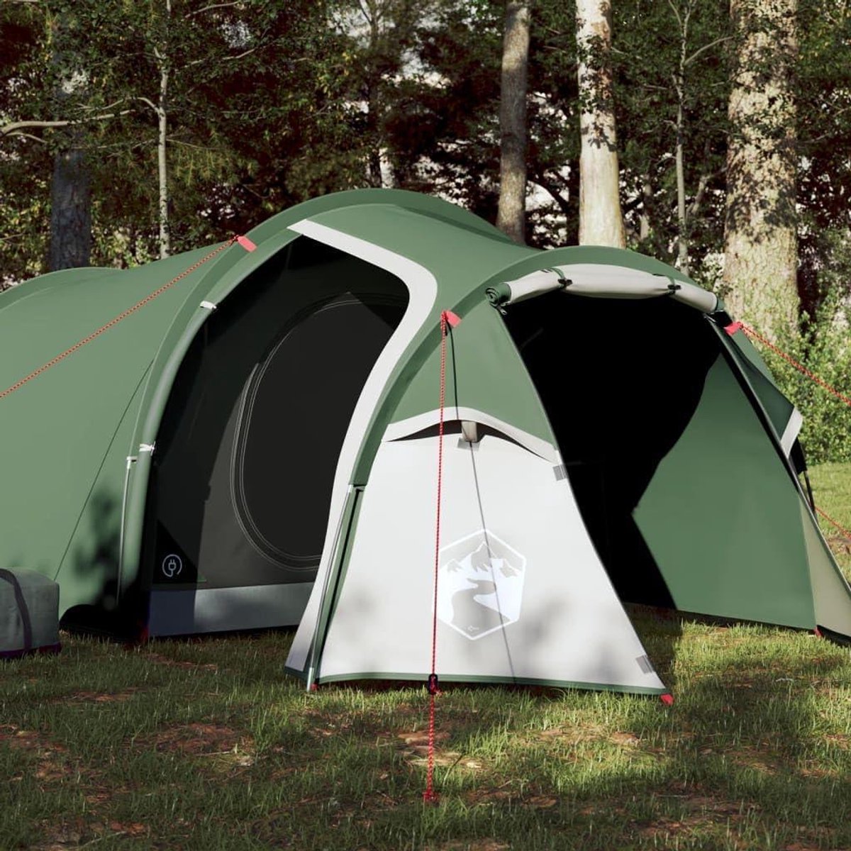 Camping Tent - 3-persoons Tent - Buiten Kamperen - Waterdicht Ontwerp - 370 x 185 cm - Groen