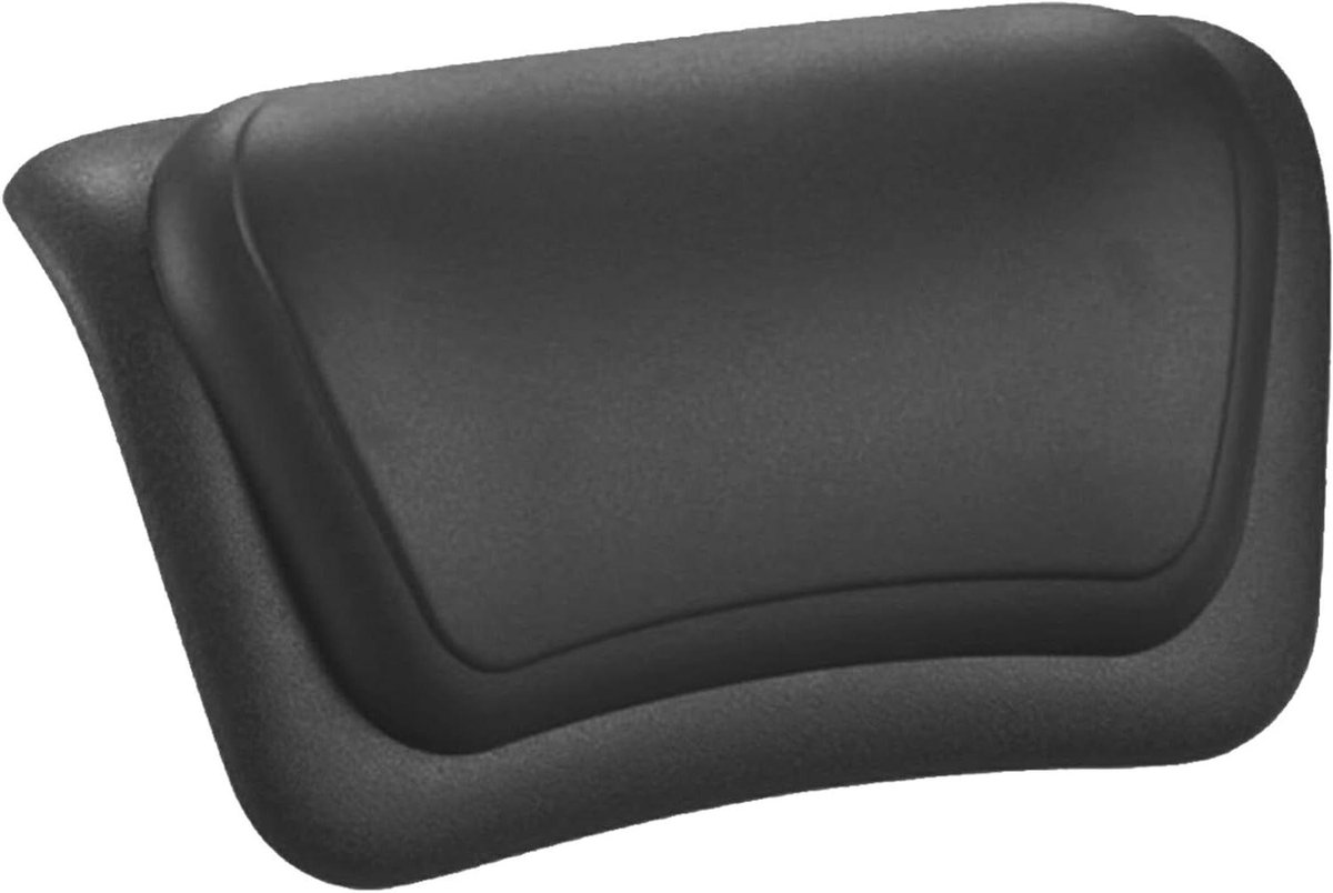 Badkussen - Nekkussen Bad - Ontspanning Thuis - Sterke Zuignappen - 32.5 cm - Zwart