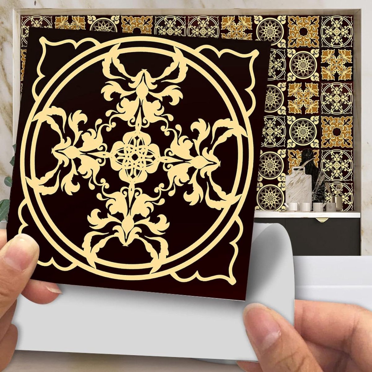 Mozaïek Tegelstickers - Zelfklevende Decoratie - Keuken en Badkamer - Waterbestendig PVC -