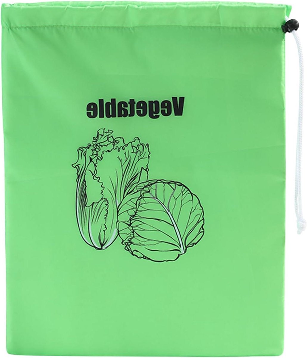 Voedselbewaarder Koelkast - Vershoudzak Fruit - Producten Vers Houden - Lucht Geïsoleerd - 344 x 278 cm - Groen