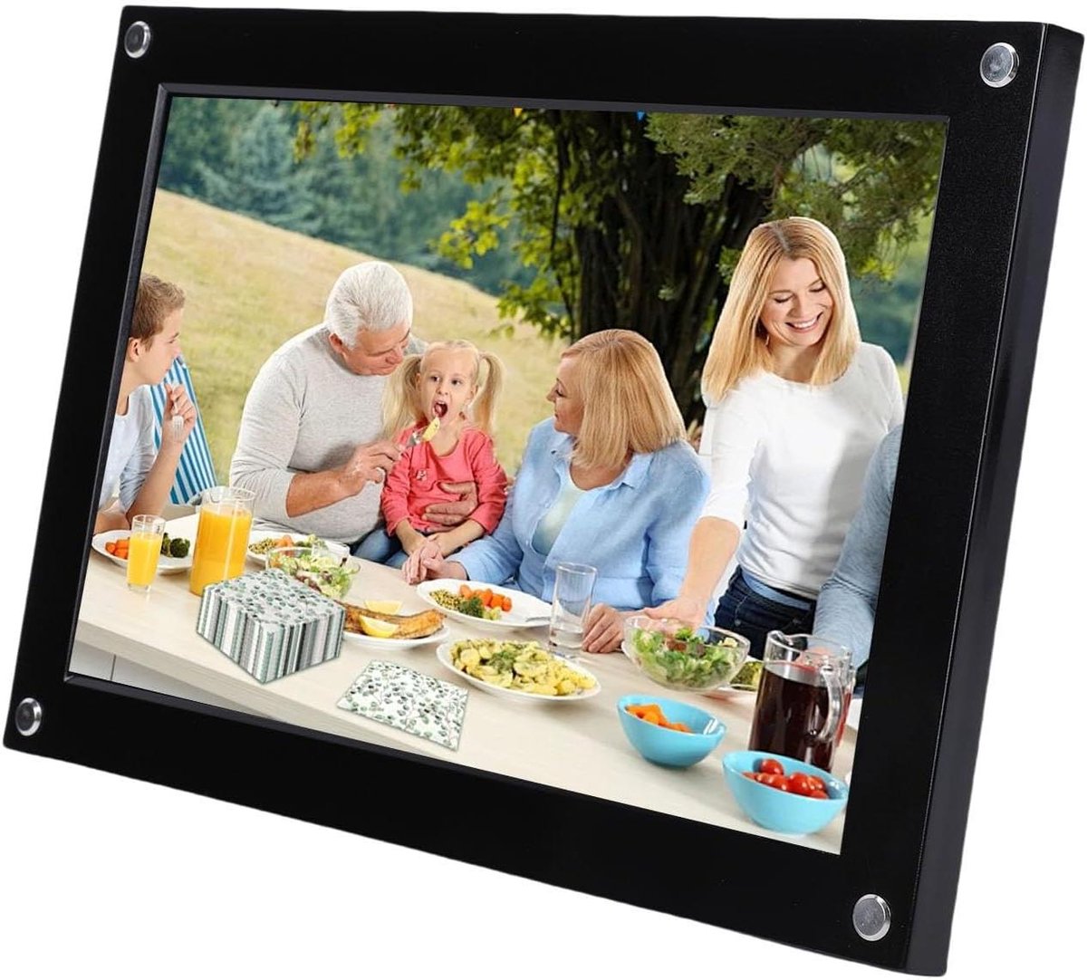 Digitale Fotolijst - Smart WiFi Frame - Foto Delen - Automatische Rotatie - 10.1 Inch - Zwart