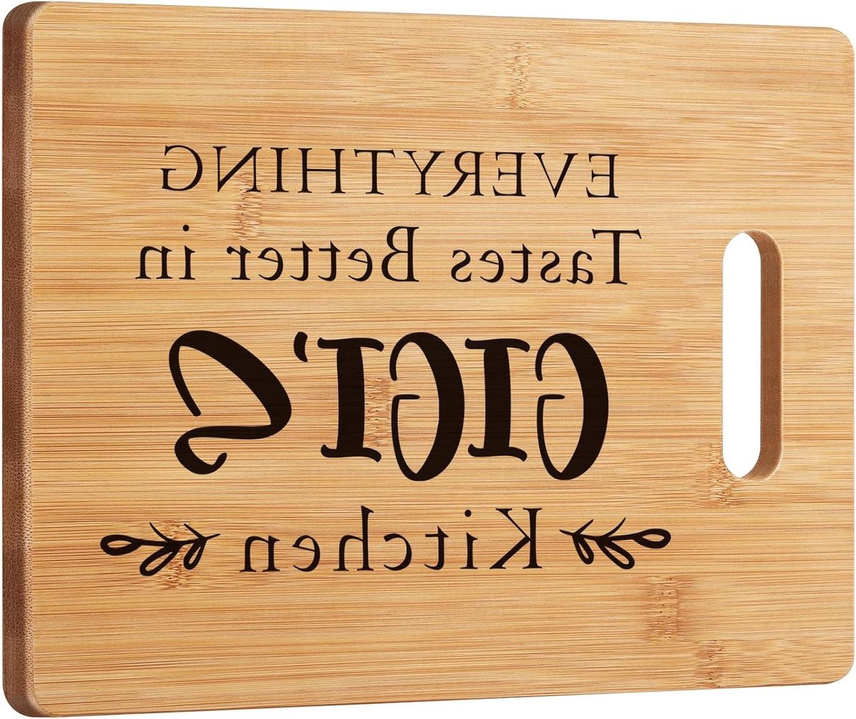 Snijplank - Keukenplank - Keuken Decoratie - Hartverwarmende Tekst - 27.9 x 21.5 cm - Bruin