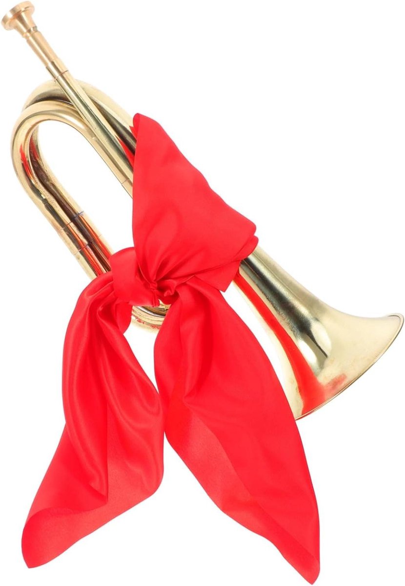 Bugel Trompet - Militaire Hoorn - Schoolband Optredens - Stabiel Geluid - 30 cm - Goud