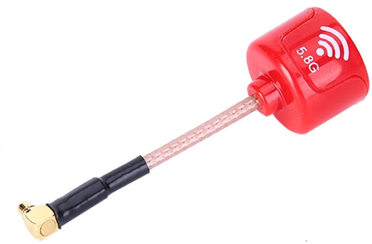 Allecto - 5.8GHz Antenne - Hoogwaardige Signaalontvangst - Rood - High Gain Antenne - Geschikt voor Racing Drones - 3dBi Model