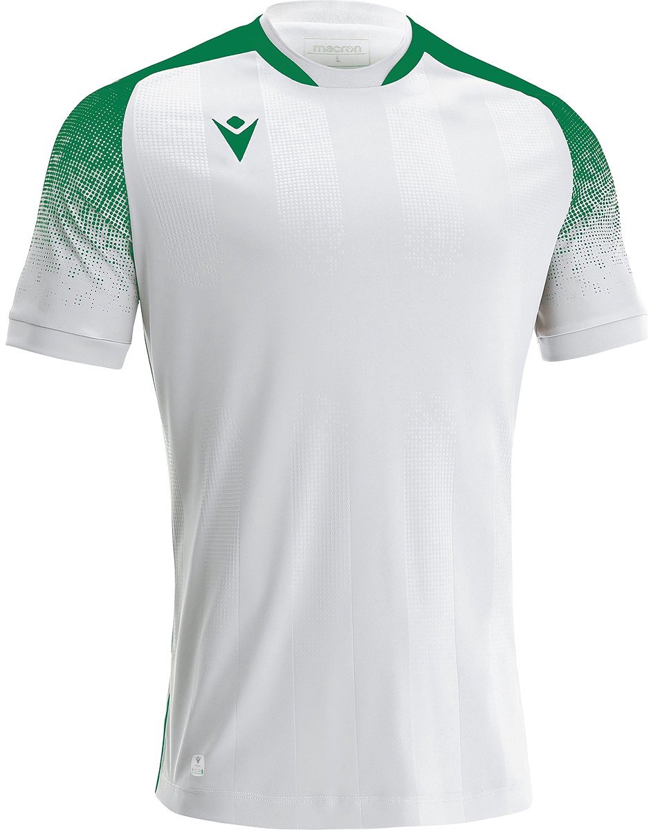 Macron Alioth Shirt Korte Mouw Heren - Wit / Groen | Maat: L