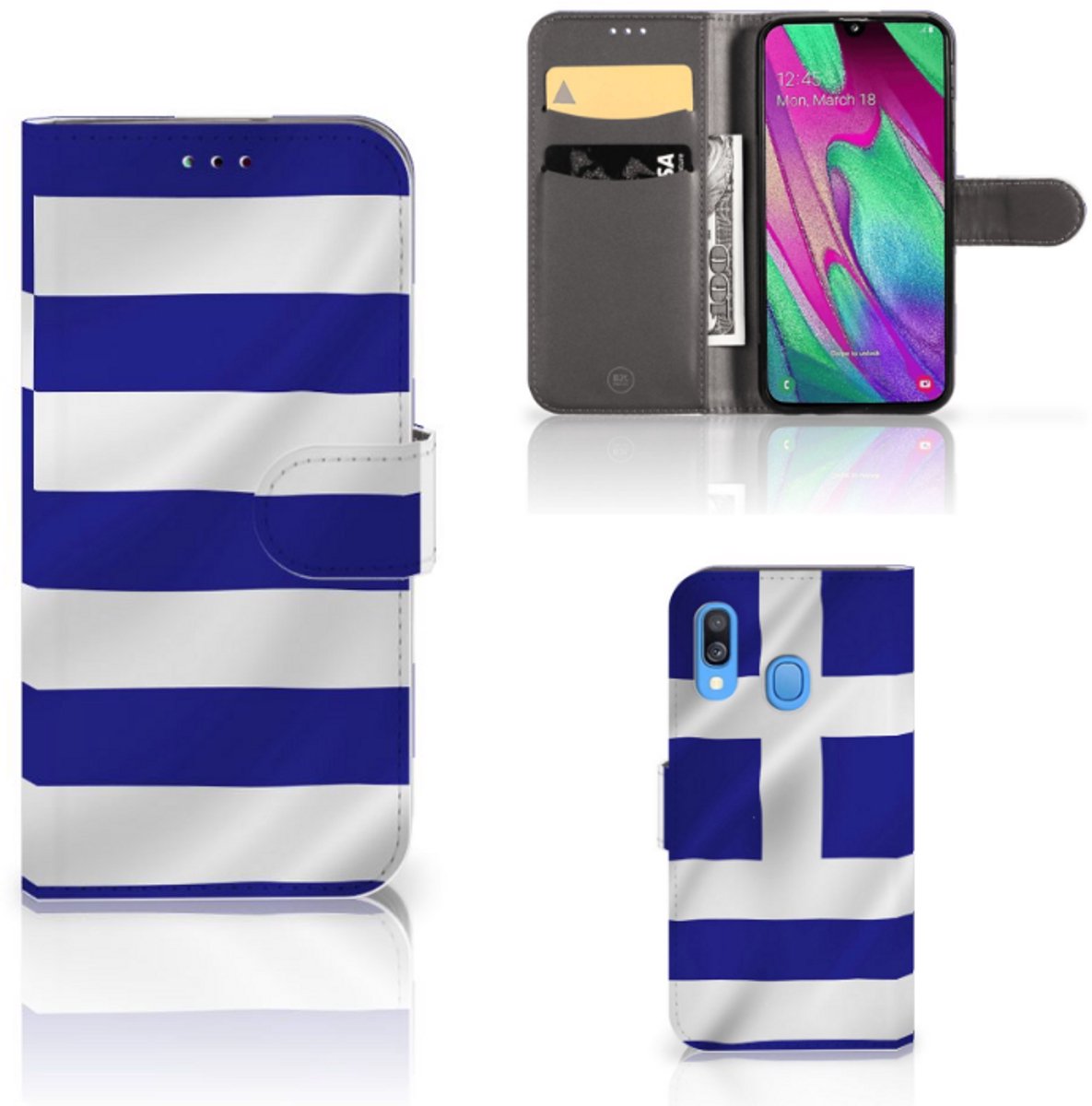 Samsung Galaxy A40 Bookstyle Case Griekenland