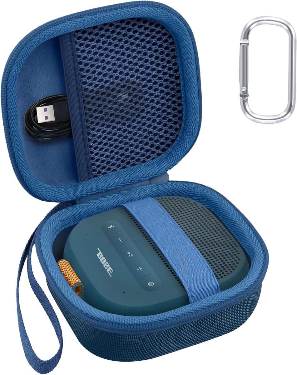 Draagtas voor Bluetooth Speaker - Geschikt voor SoundLink Portable 2e Generatie, Compacte Bescherming, Navy Blauw