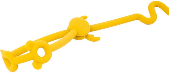 Novi Siliconen Strap Yellow - Bevestigingsband - Voor Speen, Beker en Speeltje van Novi — afbeelding 3