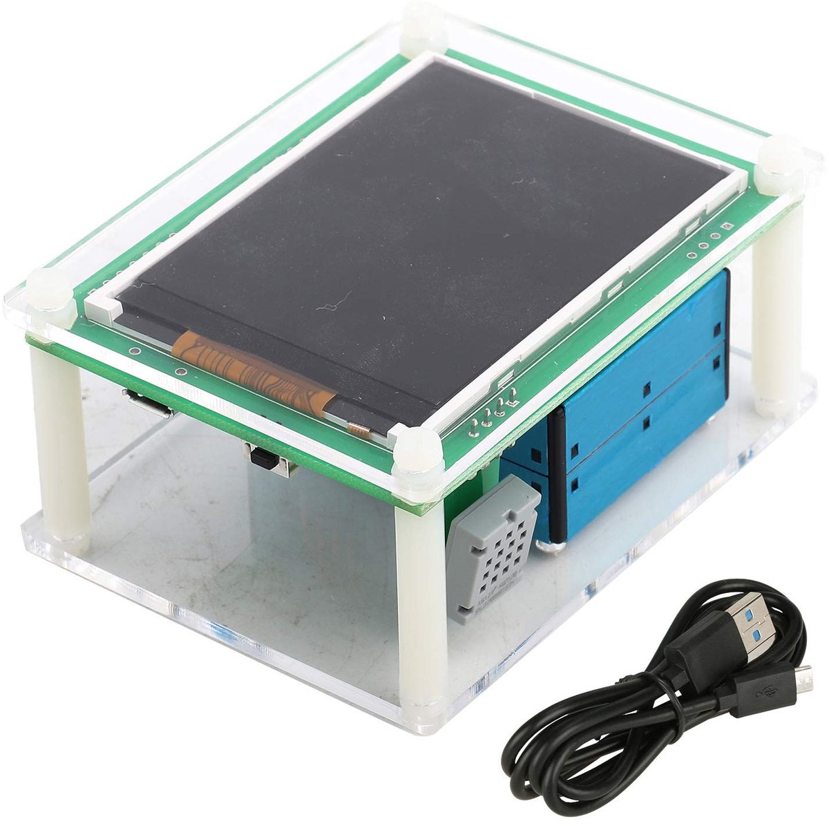 Allecto - Luchtkwaliteitsdetector - PM2.5 Monitor - Hoge nauwkeurigheid sensor - 2,8 inch - Multifunctionele detectie - Geschikt voor huis en kanto...