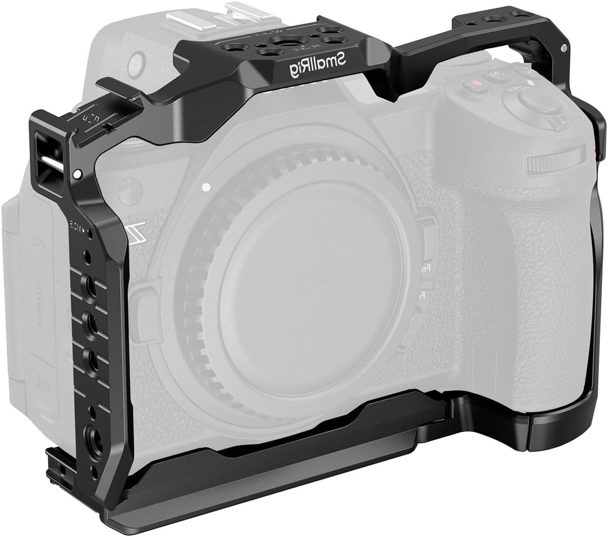 Camera Cage voor Nikon Z6 III van Aluminium Legering, Volledige Behuizing met Antidraai Ontwerp en Snelle Ontgrendeling voor Arca-Swiss, Ideaal voor Filmen en Fotografie