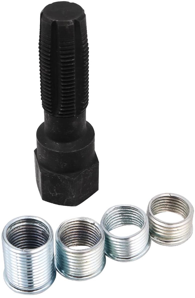 Allecto - Bougie Helicoil Kit - Draad Reparatie - Eenvoudig in gebruik - M14 - Hoogwaardige staal - Duurzaam en sterk - Geschikt voor auto-onderhou...