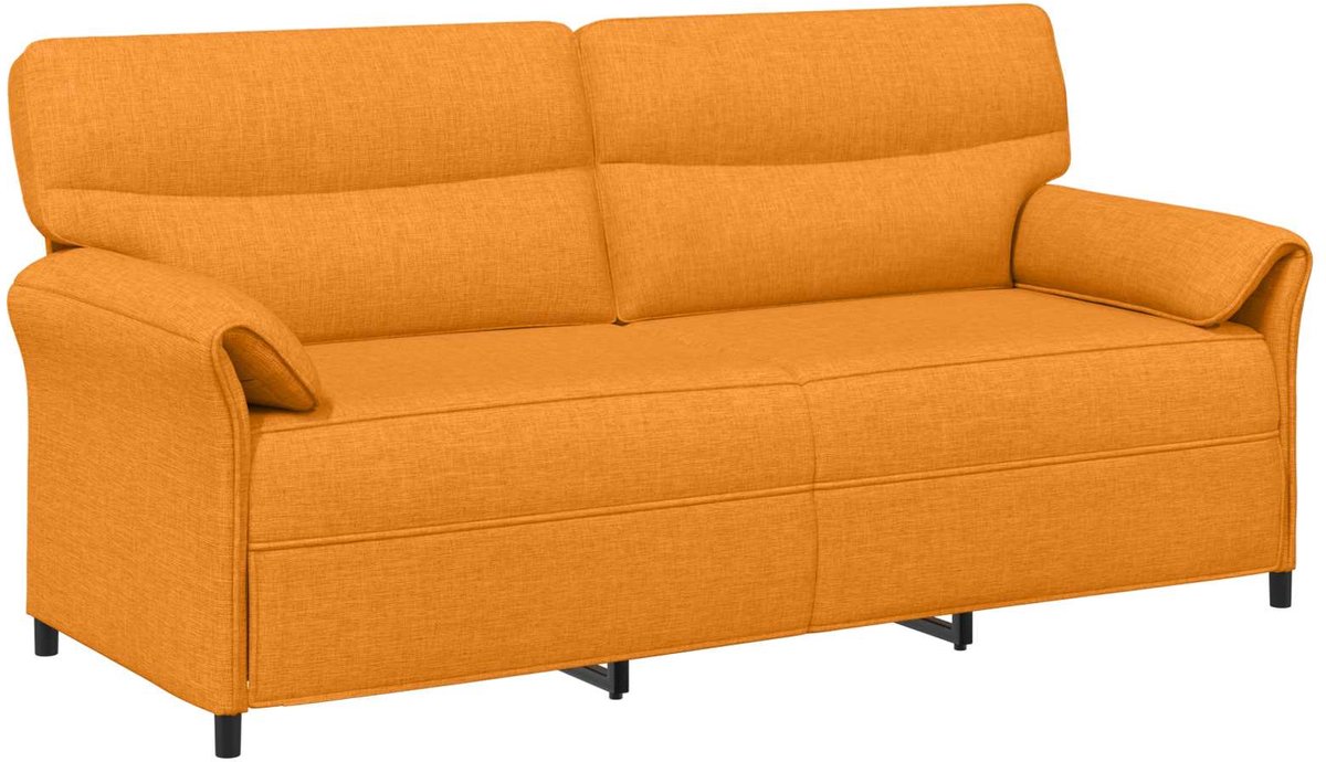 vidaXL - Bank - 100% - polyester - metalen - frame - MDF, - Multiplex