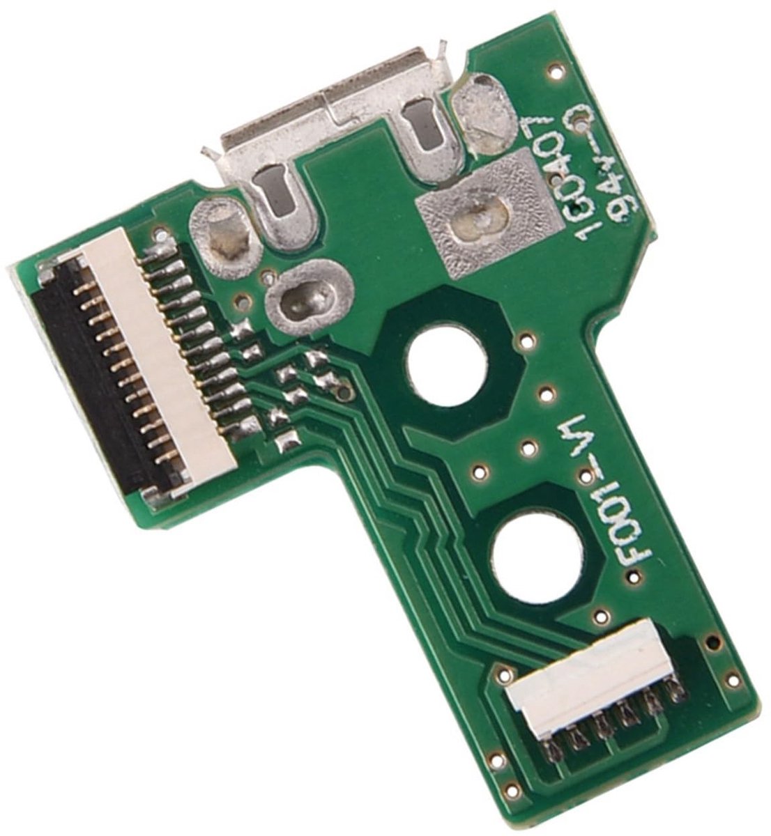 Allecto - Vervangende USB Jack Connector Board - Micro-USB laadpoort - Hoogwaardige ABS - Voor Dualshock 4 Controller - JDS-030 - Geschikt voor 3e ...