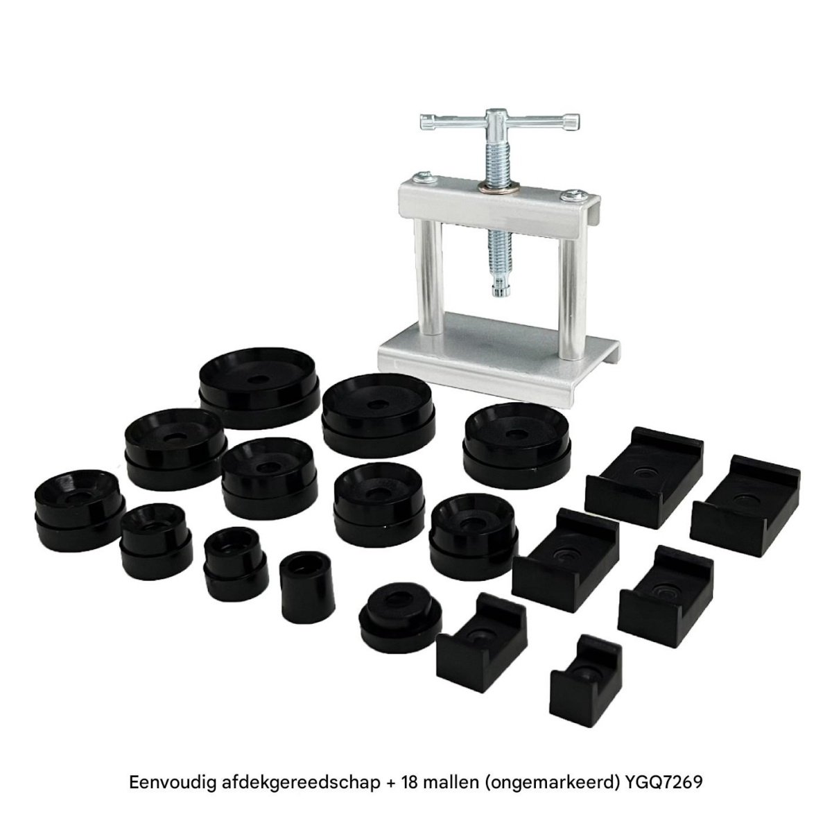 YOZHIQU Horlogereparatieset - Tafelmodel Drukkapmachine - 18 Vormen voor Kastsluiting en Druk - Geschikt voor Horloge Reparatie - Metaal - Complete Set voor Professioneel Gebruik