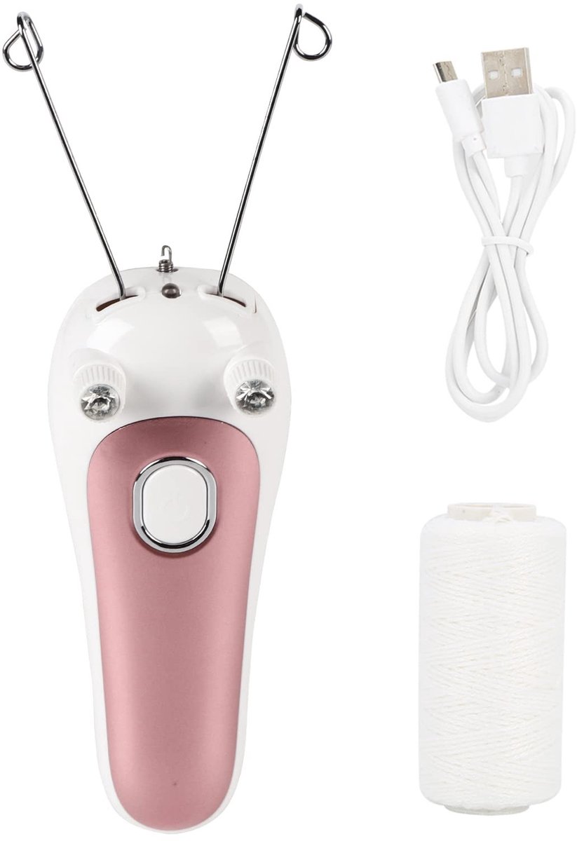 Allecto - Elektrische epilator - Gezichts- en lichaamshaar verwijderaar - Duurzaam en eenvoudig te bedienen - Roze - USB oplaadbaar - Voor thuisgeb...