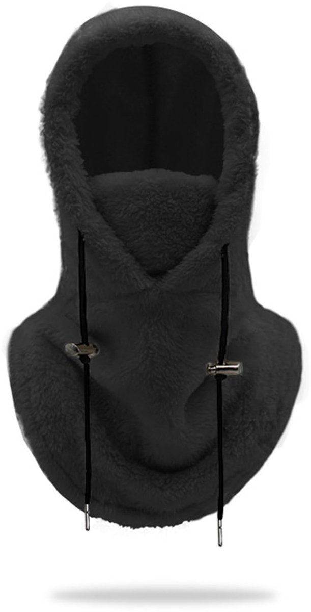 Allecto - Balaclava - Ski Mask - Windproof en Warm - Zwart - Fleece Hoofddeksel - Geschikt voor Outdoor Activiteiten - Unisex